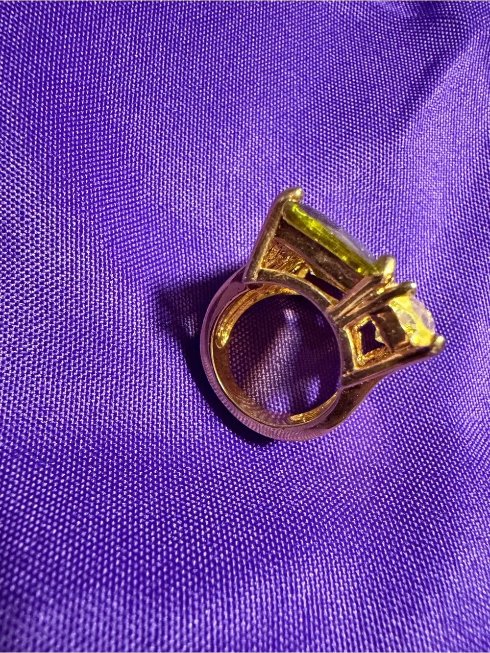 Park Lane Yellow/green Statement Cocktail Ring Size 5 New